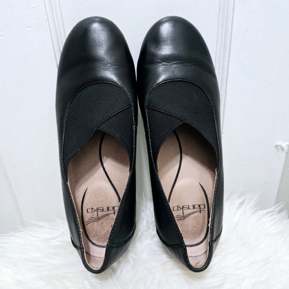 Dansko Ann Black Round Toe Slip On Loafers Size 37 Or 7.5🌴 - Picture 2 of 7